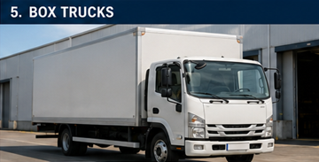 Koffer-Lkw für gewerblichen Transport und Distributionslogistik in Europa
