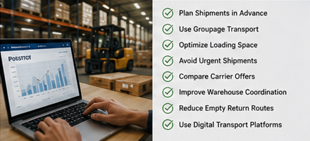 Logistikplanung im Unternehmen und Optimierung der Transportkosten in Europa