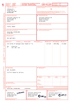 Beispiel eines CMR-Frachtbriefes
