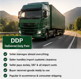 Kompletter internationaler Lieferservice mit Zollabfertigung und Zustellung nach DDP