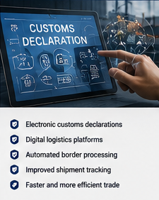 Digitale Zollsysteme und elektronische Logistikplattformen im internationalen Transport