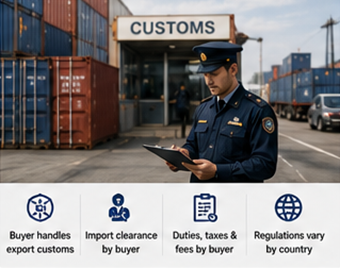 Zoll- und Exportverfahren für EXW-Internationalsendungen
