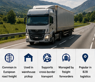 Europäischer Straßengüterverkehr und Lagerabholung unter EXW-Logistikvereinbarungen