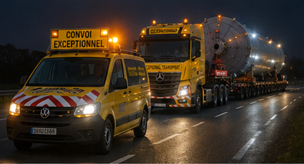 Sicherheitsmaßnahmen und Begleitkoordination beim Übermaßtransport