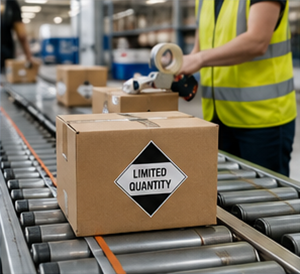 Logistik und Ablauf für ADR-Limited-Quantity-Gefahrguttransport