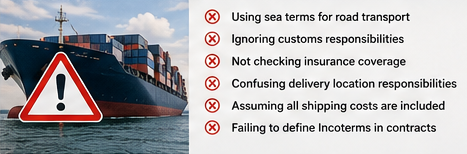 Probleme im internationalen Versand durch falsche Handelsbedingungen und Missverständnisse in der Logistik