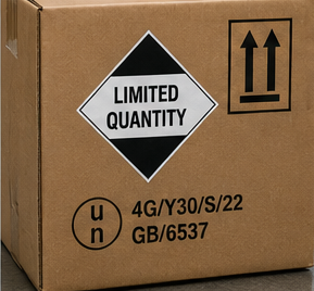 ADR-Limited-Quantity-Labels und Kennzeichnungen auf Gefahrgutversandstücken
