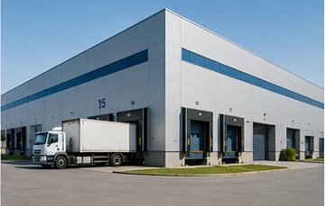Privates Lager im Besitz eines Produktions- und Handelsunternehmens
