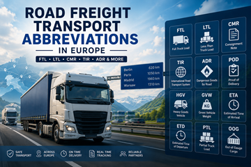 Europäische Lkw im Güterverkehr: Logistikprozesse und Abkürzungen im Straßentransport