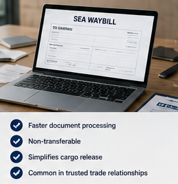 Sea Waybill als digitale Versanddokumentation für den Seetransport