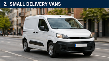 Kleiner Lieferwagen für Express- und City-Logistik in Europa