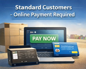 Standardkunden, die eine sichere Online-Zahlung für Transportleistungen auf ExusTrans über den digitalen Checkout abschließen