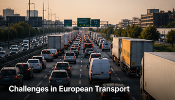 Stau Lkw Europa Autobahn Logistik Herausforderungen Verzögerungen Kraftstoffkosten Transport