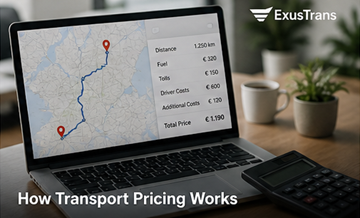 Transportpreisberechnung Logistik Distanz Kosten Lkw-Route Kraftstoff Maut Europa