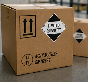 Verpackung und Kennzeichnungen für Gefahrguttransport nach ADR Limited Quantity