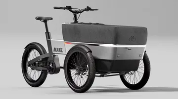 Frachtführer Fahrrad Bike e-Cargo in Brussel Belgien